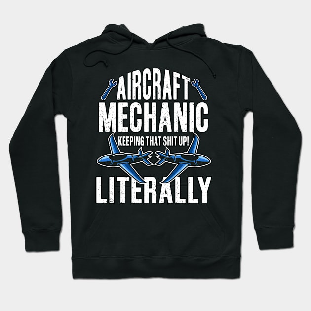 Aircraft Mechanic Aviation Airplane Mechanic Hoodie by IngeniousMerch